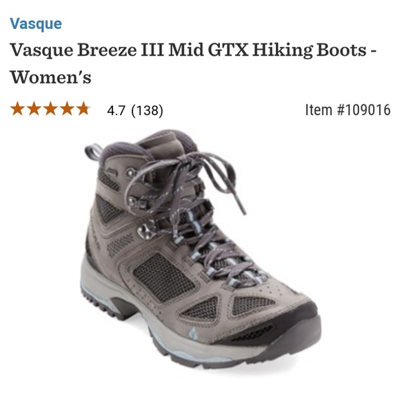 vasque breeze iii mid gtx hiking boots